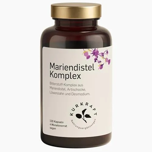 KURKRAFT Mariendistel Kapsel (120 Stk)