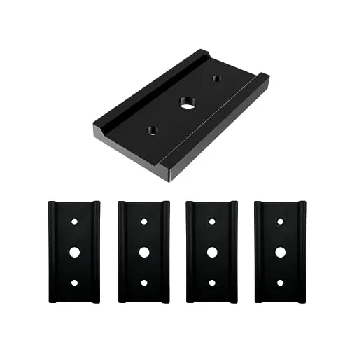 3DHerb 5 Stück Unterlage Auflage kompatibel mit VW T5 T6 T6.1 Profilschienen z.B. für Multiflexboard oder Möbel Multivan Transporter California Führungshalter Innenraum Zubehör