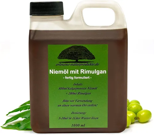 Niemöl Neemöl mit Rimulgan 1L - Fertig gemischtes Konzentrat für gesunde Pflanzen - Sonstige Kategorie, ideal für den Allzweck-Einsatz zur Bekämpfung von Schädlingen und zur Förderung gesunder Pflanzen.