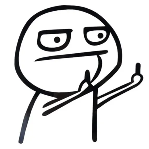 Sticker Mittelfinger Stinkefinger Autoaufkleber Carton Motorrad Logo Schwarz