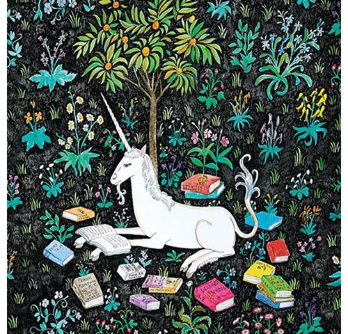 Chronicle Books Puzzle Das lesende Einhorn, Puzzleteile