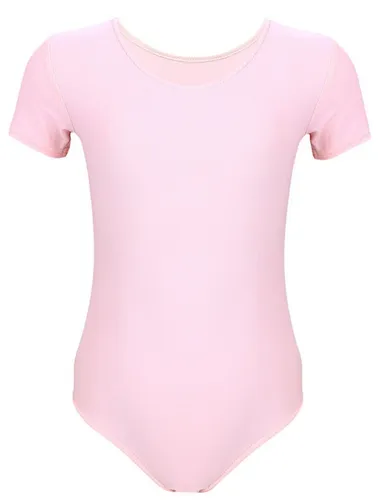 Aquarti Turnanzug Aquarti Mädchen Gymnastikanzug Kurzarm Ballett Trikot