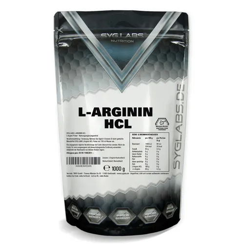 Arginin HCL - 1000g Pulver Aminosäuren vegan L-Arginin Syglabs