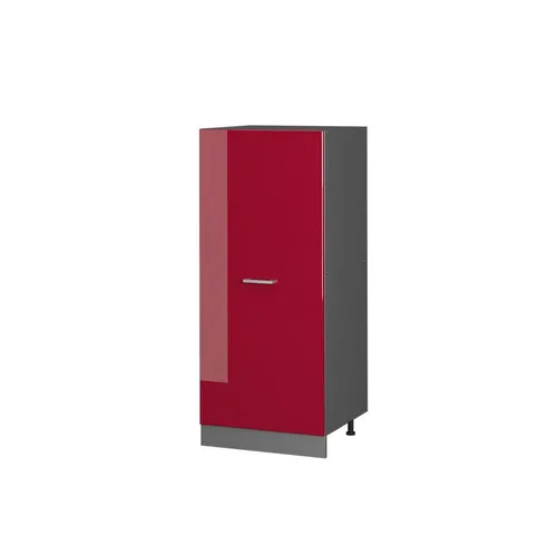 Vicco Hochschrank R-Line, Bordeaux Hochglanz/Anthrazit, 60 cm - Hochschrank mit vielseitigen Einsatzmöglichkeiten, anpassbaren Modulen und höhenverstellbaren Füßen für optimale Küchenhöhe. Perfekt für Ihre Traumküche!