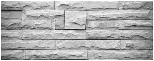 Wallario Küchenrückwand selbstklebend 115 x 50 cm, Steinwand grau - Hochwertige, selbstklebende Küchenrückwand in Steinoptik, abwischbar und pflegeleicht. Ideal als Spritzschutz, überdeckt Unebenheiten und ist langlebig. Made in Germany, auch individuelle Sonderanfertigungen möglich.