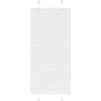 vidaXL Plissee Weiß 65x100 cm - Faltrollo für stilvollen Sichtschutz - Plissee aus 100% Polyester, langlebig und pflegeleicht. Bietet eleganten Sicht- und Sonnenschutz mit zwei Montagemöglichkeiten, ideal für jedes Zimmer.