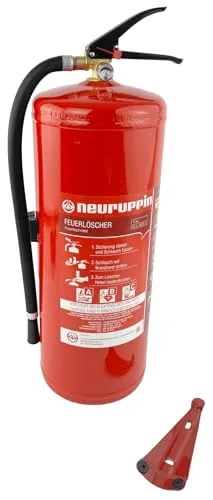 ABC 12kg Pulverfeuerlöscher PG12 PDY FLN Neuruppin - 12 kg Dauerdrucklöscher nach DIN EN 3-7, wartungsfreundlich und zuverlässig, ideal für den Einsatz in Betrieben und Haushalten. Qualität made in Germany mit 15 Löscheinheiten.