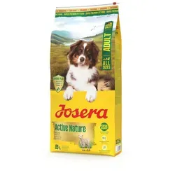 Josera Active Nature 12,5 kg - Glutenfreies Hundefutter - Hundefutter für aktive Hunde, glutenfrei und mit 85 % tierischem Protein. Enthält L-Carnitin und Josera Immune Plus zur Unterstützung des Immunsystems und für gesunde Haut und glänzendes Fell.