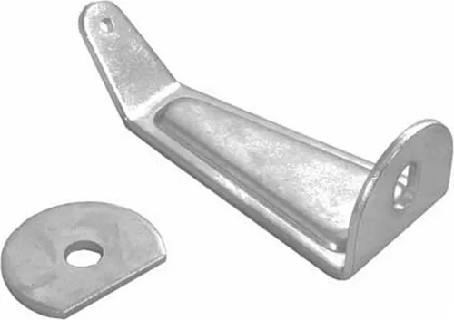 Hebie Winkel für Lenkungsdämpfer, hebie, für Lenkungsdämpfer 695+696, Stahl, silber