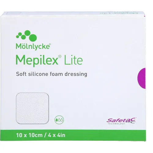 Mepilex Lite Schaumverband 10x10cm Steril