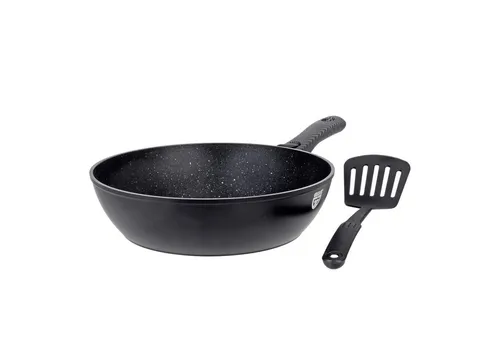 GRÄWE Bratpfanne GRÄWE Pfanne Aluminium 28 cm, mit abnehmbarem Griff inkl. Pfannenwende