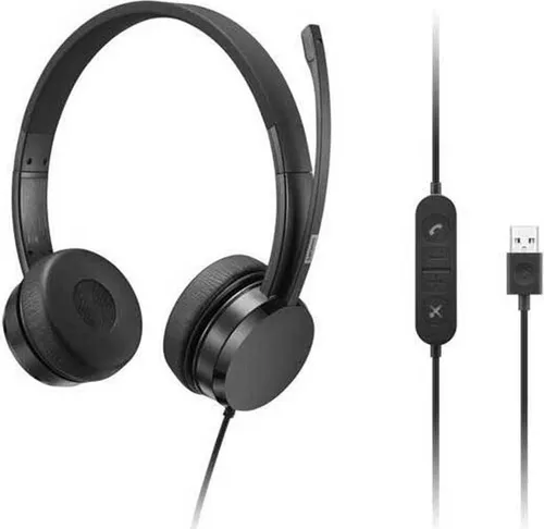 Lenovo 4XD1K18260 USB Headset Silber - Headset für Musik und Alltag, bietet hervorragende Klangqualität und ist komfortabel für lange Tragezeiten. Ideal für Home Office, Gaming und mehr!