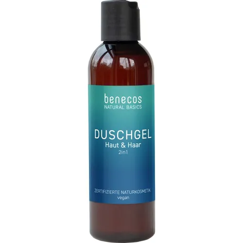 Benecos Natural Basics  Duschgel Haut & Haar   200 ml