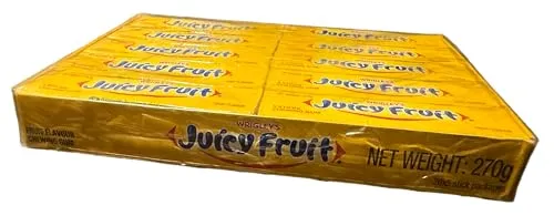 Wrigley‘s Juicy Fruit Kaugummi in gelb von Juicy Fruit