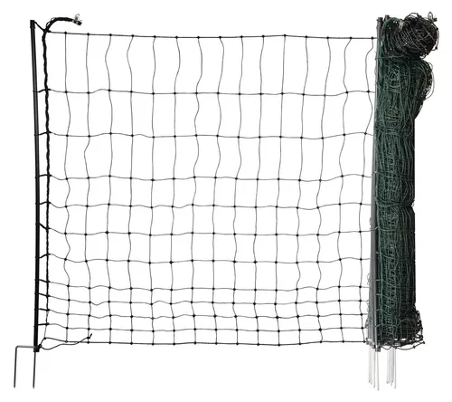 horizont Geflügelnetz easyLine 105 cm x 25 m – Flexibles Sicherheitsnetz mit Doppelspitze