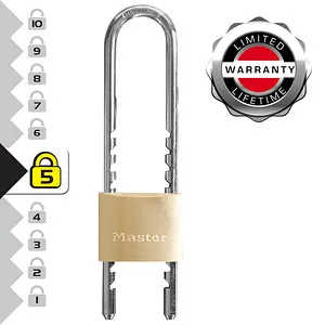 Master Lock Vorhängeschloss 1950EURDCC mit verstellbarem Bügel - Türschlösser & Schließzylinder, robustes Design mit verstellbarem Bügel für flexible Anwendungen und hohe Sicherheit