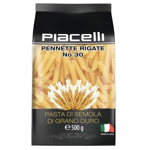 Pennette Rigate Nudeln im 500g Beutel von PIACELLI