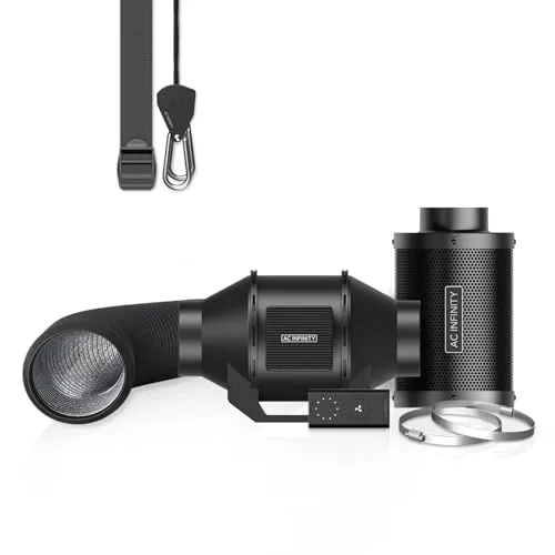 AC Infinity CLOUDLINE LITE Luftfilter-Set 100 mm in schwarz von AC Infinity