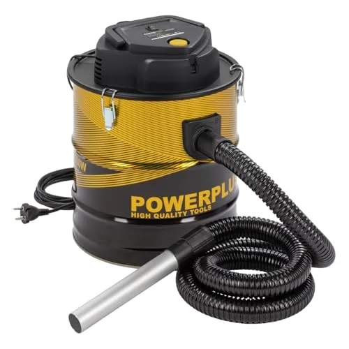 POWERPLUS Elektrische Aschesauger POWX3018 - 1800W mit 20L Behälter und Blasfunktion - Aschesauger für Kamin und Grill - Leistungsstarker 1800-W-Motor mit 18 kPa Saugleistung und hocheffizientem Filter für staubfreies Arbeiten. Ideal für Kamin, Werkstatt und Ofen!