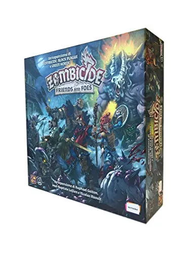 Asmodee - Zombicide Green Horde: Friends and Foes, Brettspiel-Erweiterung, Italienische Ausgabe, 8439