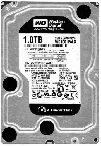 Western Digital Black 1TB HDD - Interne 3,5