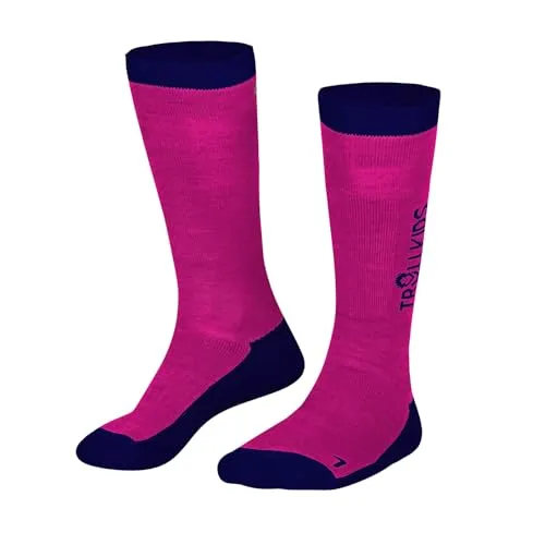 Trollkids Kids Ski Socks 34, pink