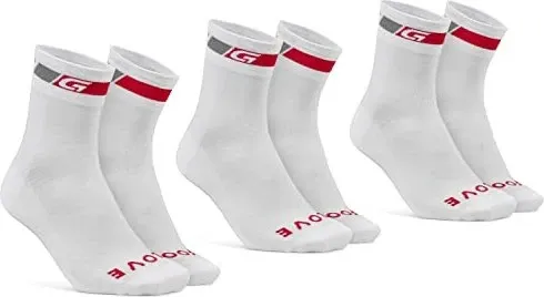 GripGrab Tricolore Regular Cut Socken 3er-Pack 41-44