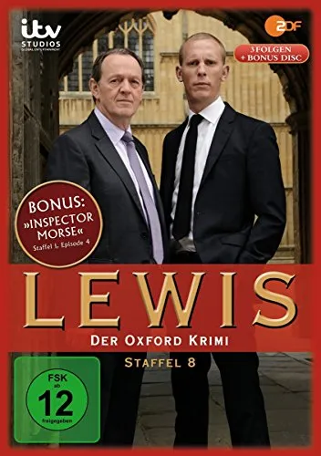 Lewis - Der Oxford Krimi - Staffel 8 [4 DVDs] - Spannende Krimiserie auf 4 DVDs, ideal für Krimi-Fans und perfekt für gemütliche Filmabende.