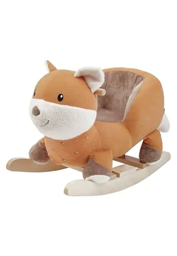 Sterntaler Schaukeltier Fuchs Filou – Kuscheliges Schaukelspielzeug für Kinder - Das Schaukeltier Fuchs Filou begeistert mit weichem Cord- und Flauschbezug sowie einer bequemen Sitzfläche. Ideal für Kinder von 12 bis 36 Monaten und sorgt für sicheres und unterhaltsames Schaukeln.