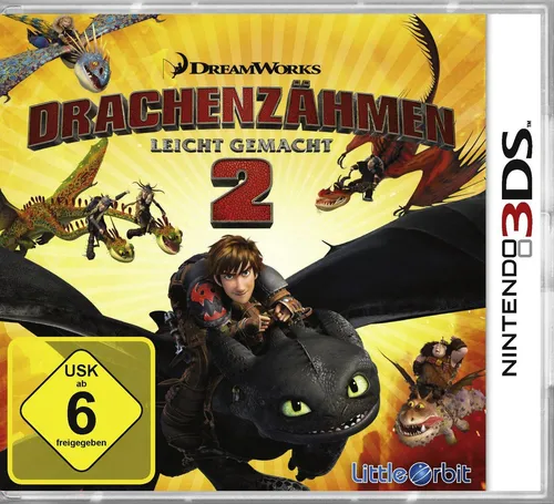 Drachenzähmen leicht gemacht 2 - Nintendo 3DS - Action-Adventure Spiel für Nintendo 3DS, erlebe spannende Drachenrennen und entdecke die mystische Insel Berk mit deinen Lieblingscharakteren aus dem Film.