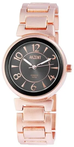 AKZENT Quarzuhr SS8131500013 Akzent Damenuhr mit Metallarmband