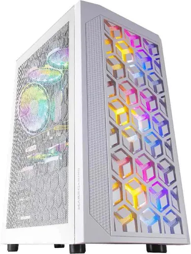 Mars Gaming ATX Semitower Gehäuse MCMESHW Weiß