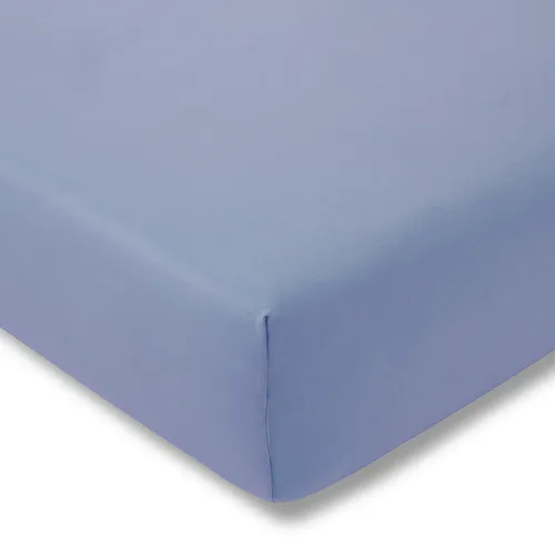ESTELLA Spannbetttuch Zwirnjersey | hellblau in blau von ESTELLA