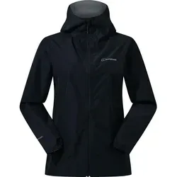 Berghaus Deluge Pro 3.0 Jacket für Damen – Schwarz - Funktionsjacke aus wasserdichtem und atmungsaktivem Berghaus Hydroshell-Material, ideal für Outdoor-Aktivitäten und nachhaltig mit über 75% recyceltem Material.