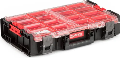 Qbrick System Werkzeugkoffer Organizer XL - Robuster Werkzeugkoffer mit großem Stauraum (582x387x131mm), ideal für Handwerker und DIY-Projekte. Praktische Organisation für Werkzeuge und Zubehör.