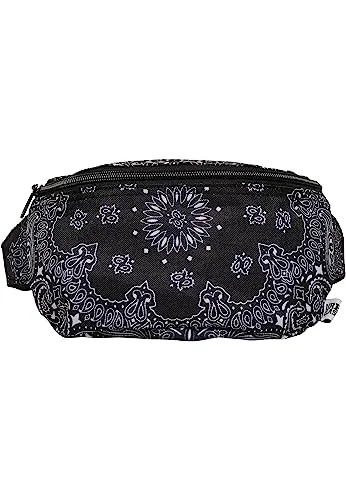 Urban Classics Unisex Bandana Print Hip Bag, Schwarz, Einheitsgr e EU