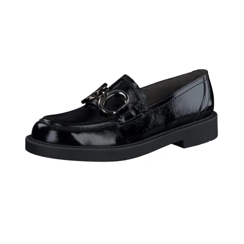 Paul Green Klassische Slipper Damen 31363131393133 - Eleganter Komfort in Schwarz - Halbschuhe aus hochwertigem Knautschlack mit ergonomischer Super Soft Decksohle für ultimativen Tragekomfort. Ideal für Büro und Freizeit, ohne Verschluss für leichtes An- und Ausziehen.