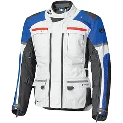 Held Carese Evo GTX Motorrad Textiljacke, grau-blau, Größe L - Motorradjacke mit EN 17092 Schutz, verstärkte Sturzzonen und Verbindungsreißverschluss für optimale Sicherheit und Komfort beim Fahren.