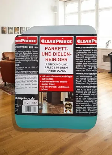 Liter Parkett und Dielen Reiniger | Parkettreiniger Grundreiniger für Holz Dielen Dielenboden Holzboden 2