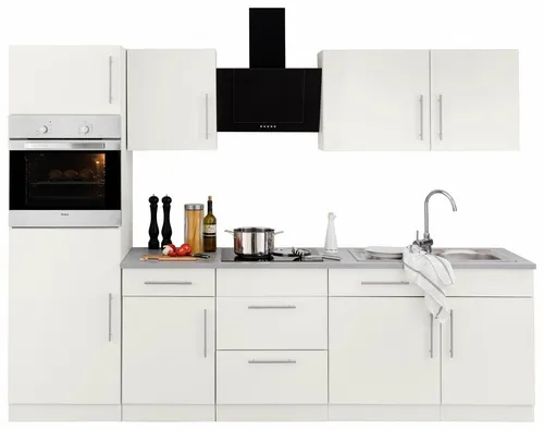 wiho Küchen Küchenzeile Cali, TOPSELLER, mit E-Geräten, Breite 280 cm