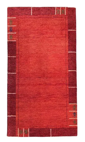 Rug Studios Teppich GABBEH ROYAL HANDGEKNÜPFT, Rechteckig, Höhe: 23 mm, Wohnzimmer, 80 x 250 cm, Terra