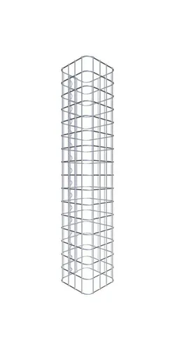 Gabiona Steinsäule 22 x 22 cm - Hochwertige Gabionensäule 0,80 m - Robuste Gabionensäule aus Stahl, ideal für kreative Gartengestaltung. Maße: 22 x 22 cm, Höhe: 80 cm, Gewicht: 3,36 kg. Perfekt für stabilen Einsatz im Freien.