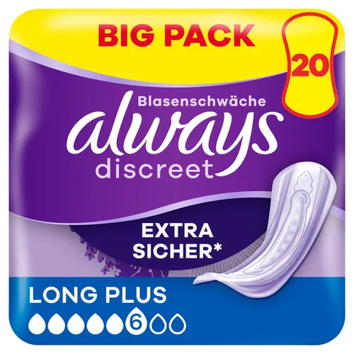Always Discreet Inkontinenz Long Plus Big Pack 20 Höschen