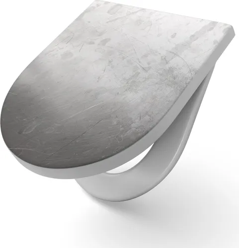 Produktbild DEQORI WC-Sitz 'Abgenutzter Edelstahl' mit SoftClose