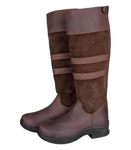 ELT Oakland Winter Stallstiefel - braun - 42 - Wanderschuhe mit warmem TeddyFutter für höchsten Komfort, stabil und wetterfest. Ideal für Stall und Outdoor-Aktivitäten, mit antirutsch Sohle und praktischem Reißverschluss.