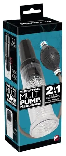 You2Toys Penispumpe - Penispumpe und Masturbator für Männer, Vakuumpumpe mit Eichel-Vibration, Potenzpumpe für Stimulation und Training für ihn