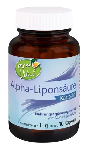 KOPP Vital® Alpha-Liponsäure 30 Kapseln 11 g Fettsäure Premiumqualität Vegan