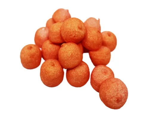 Tri D Aix Süßigkeit, Mellow Speckbälle orange große gezuckerte Schaumzuckerbälle 1000g