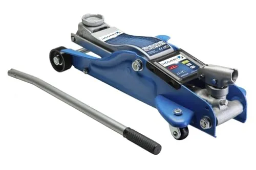 Högert Hydraulischer Wagenheber 2 Tonnen, niedriges Profil 89-359 mm - Wagenheber für niedrige Fahrzeuge, ideal für Sportwagen. Mit einer Tragkraft von 2 Tonnen und hydraulischem System, robust und einfach zu bedienen.