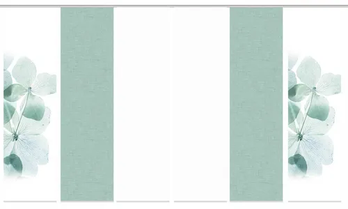 HOME WOHNIDEEN Schiebegardine BONITA mit Zubehör in türkis von Home Wohnideen